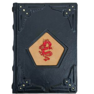 Легенды и мифы древней Японии в кожаном переплете (черная кожа)