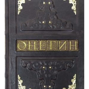 Книга "Евгений Онегин" в кожаном переплете