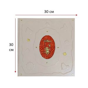 Детский подарочный кожаный фотоальбом "Котик"