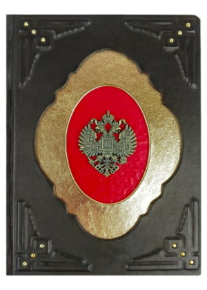 Книги по истории в кожаном переплете