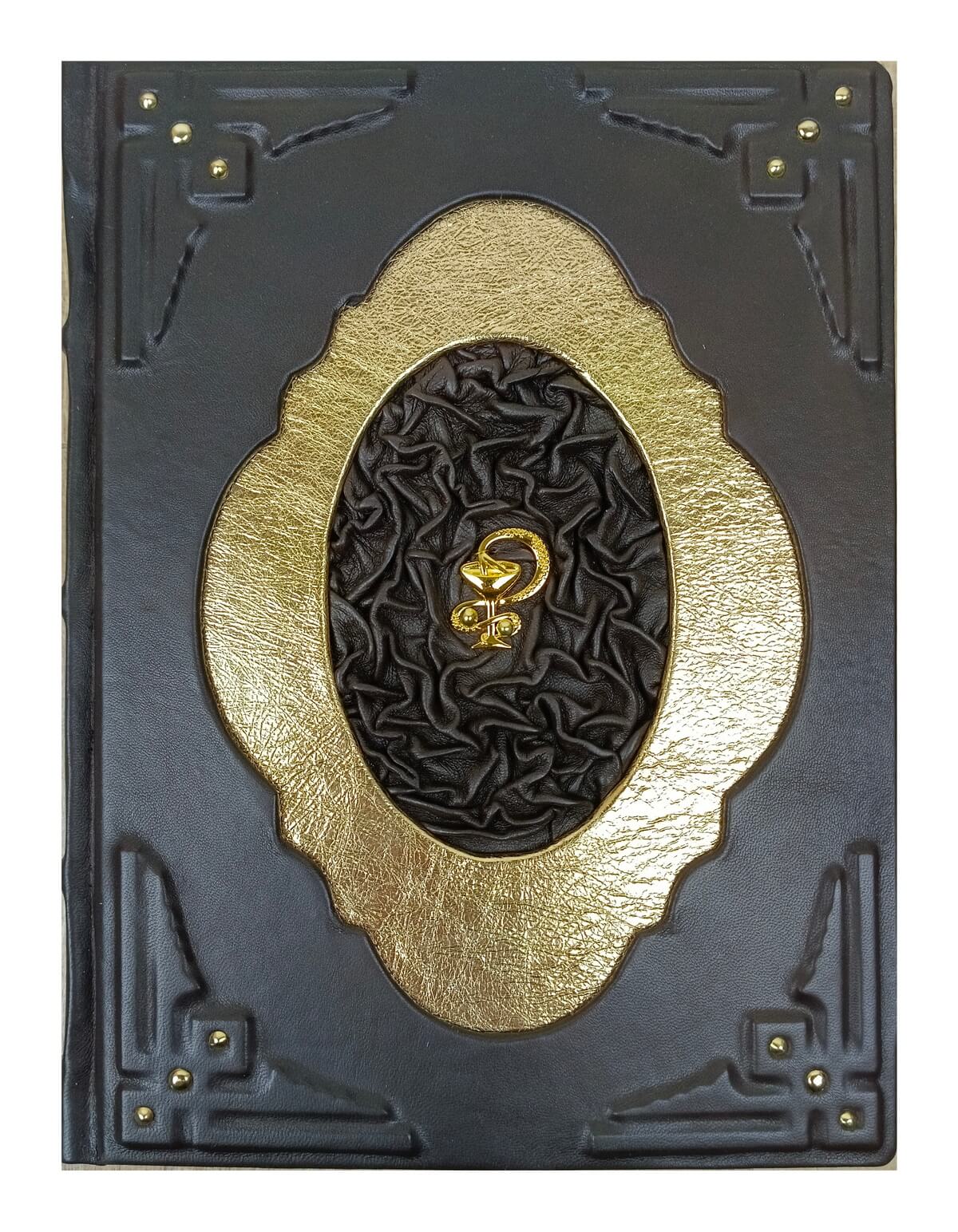 Книга в кожаном переплете "Великие русские врачи"