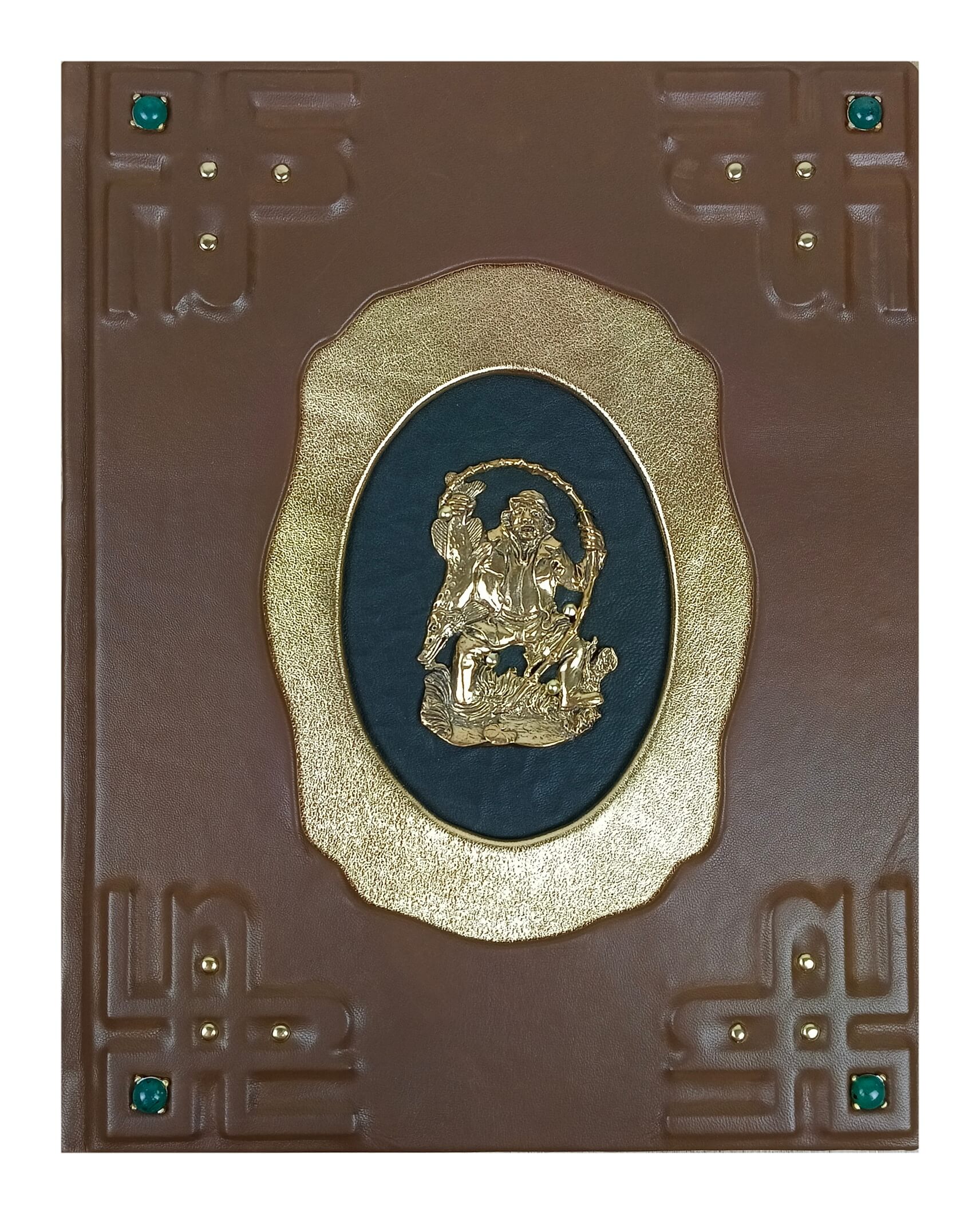 Подарочная книга в кожаном переплете "Русская рыбалка"